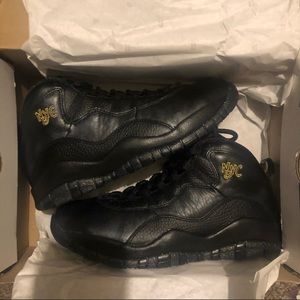 Air Jordan Retro 10 New York City 2016 Black/Gold 310805-012 Sz 8